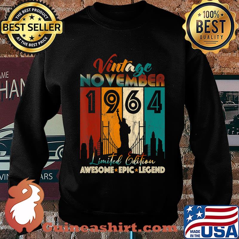 Vintage 1964 Limited Edition 68th Birthday 56 Year Old Gifts T-Shirt Sweater