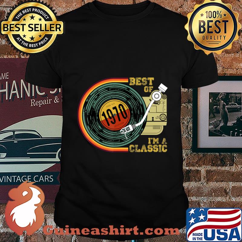 Vintage Best Of 1970 I'm Classic 50th Birthday Retro Vinyl T-Shirt