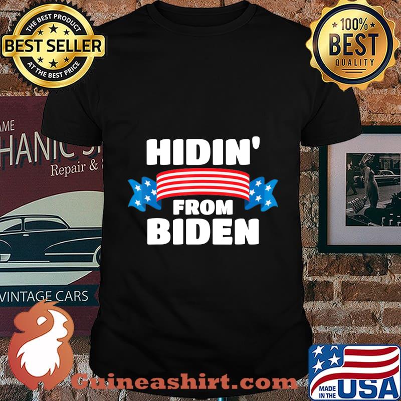 Vintage Hidin from Biden shirt USA Flag Joe Biden T-Shirt