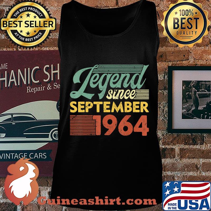 Vintage Legend Since September 1964 Birthday T-Shirt Tank top