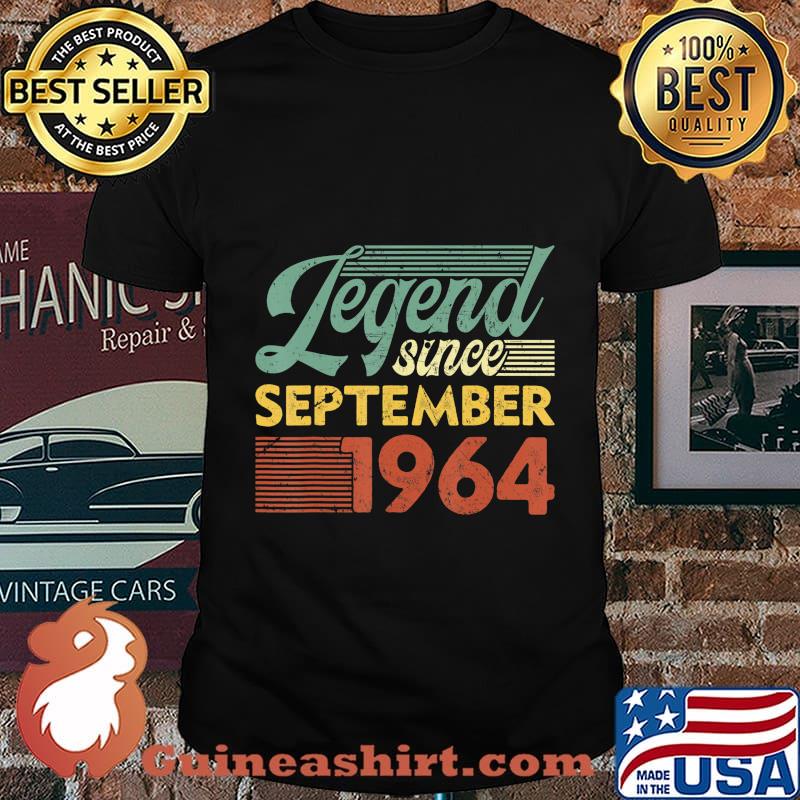 Vintage Legend Since September 1964 Birthday T-Shirt