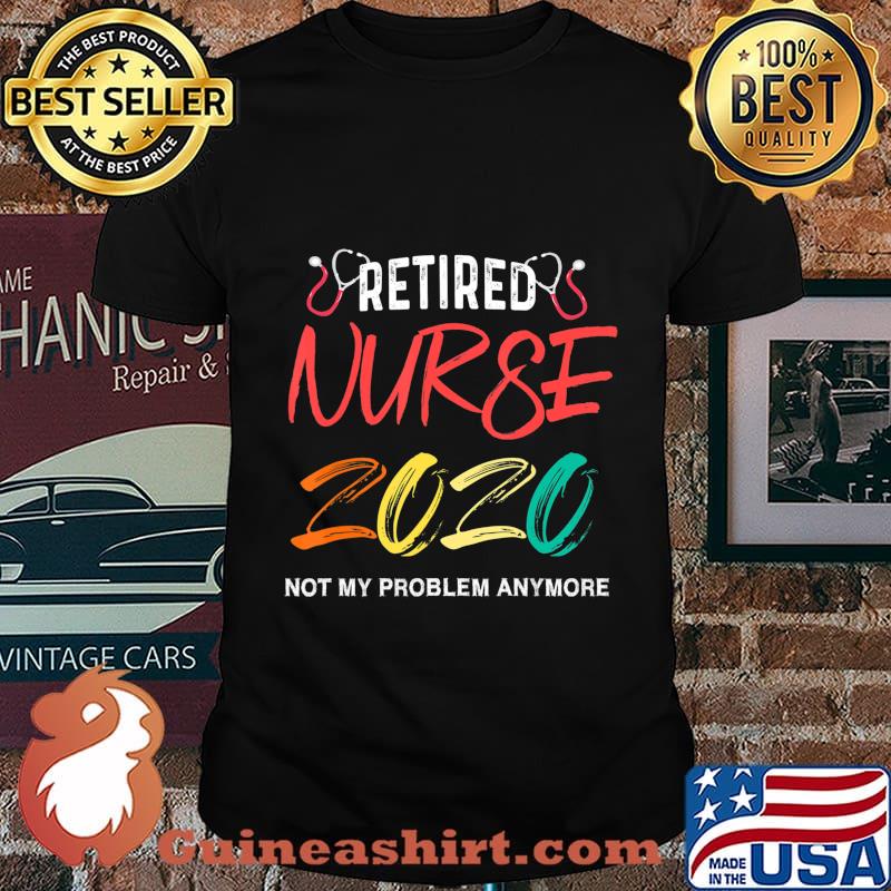 Vintage Retro Retired Nurse 2020 Retirement Gifts For Nurses T-Shirt