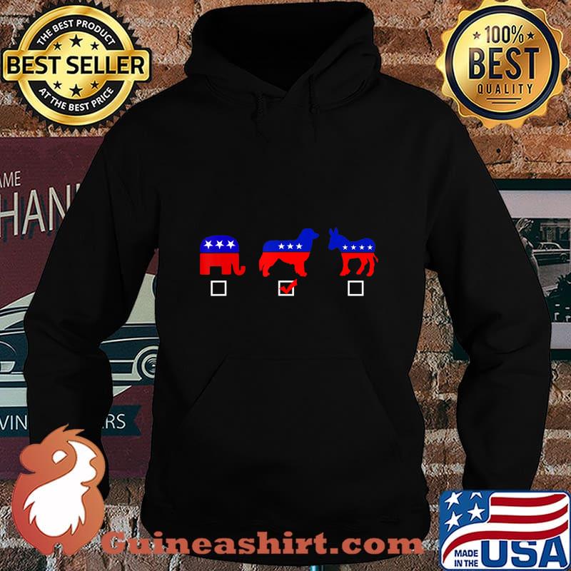 Vote Ballot Democrat Republican Australian Shepherd Dog Gift T-Shirt Hoodie