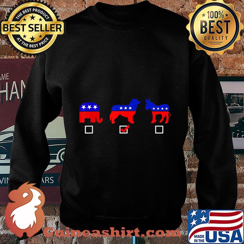 Vote Ballot Democrat Republican Australian Shepherd Dog Gift T-Shirt Sweater