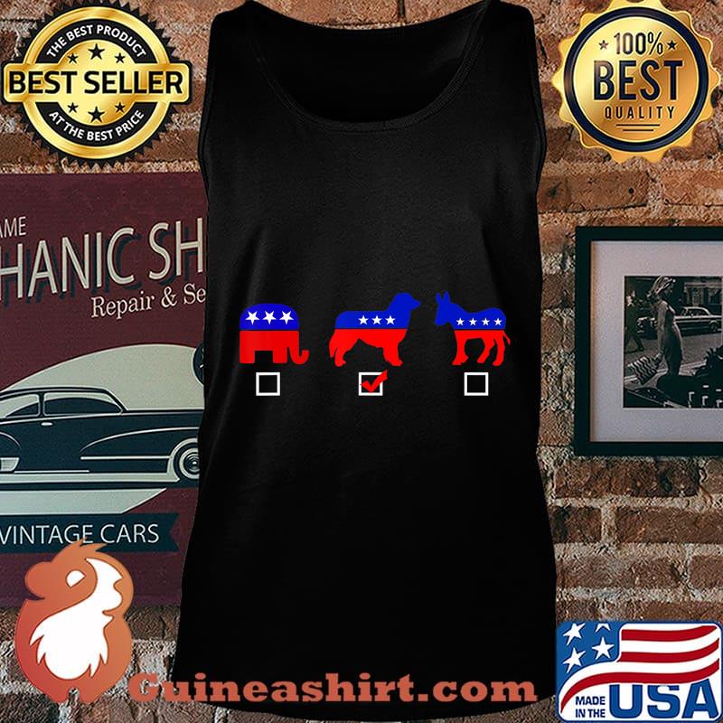 Vote Ballot Democrat Republican Australian Shepherd Dog Gift T-Shirt Tank top