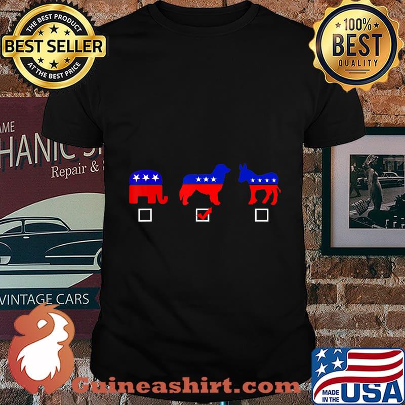 Vote Ballot Democrat Republican Australian Shepherd Dog Gift T-Shirt
