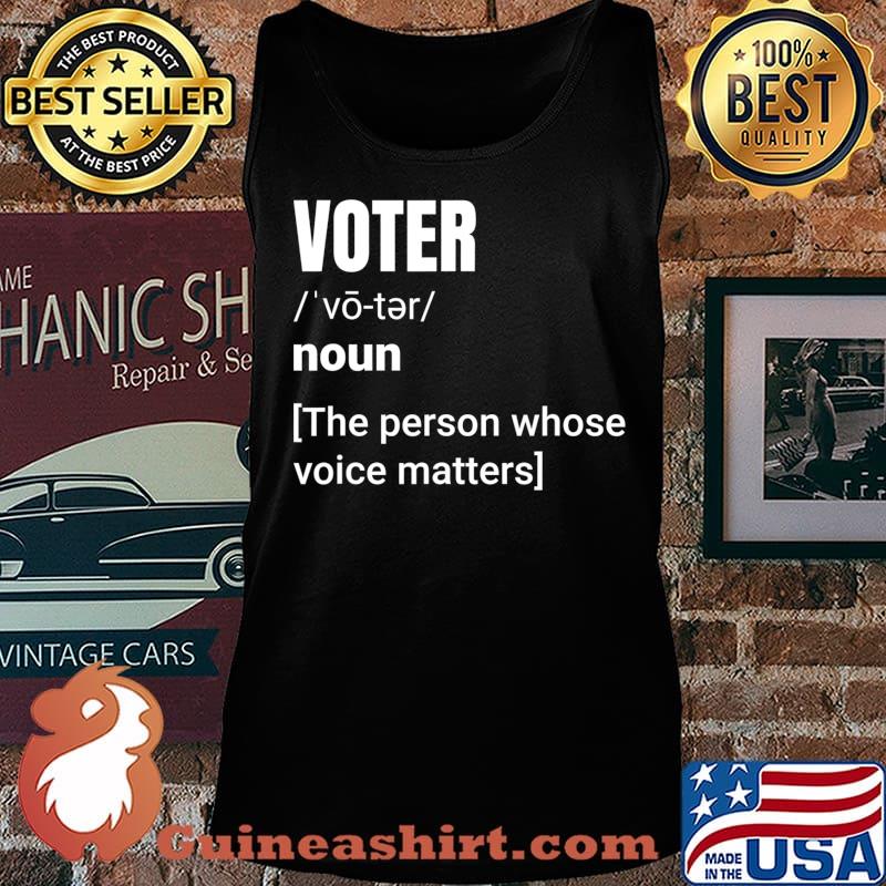 VOTE Funny definition of voter design T-Shirt Tank top
