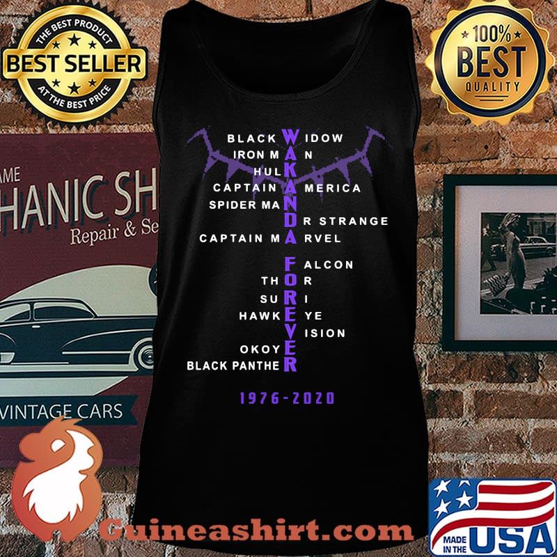 Wakanda forever black widow iron man hulk captain america dr strange 1976 2020 s Tank top