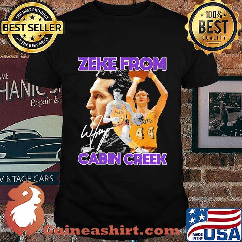 Zeke from cabin creek los angeles lakers basketball signature shirt