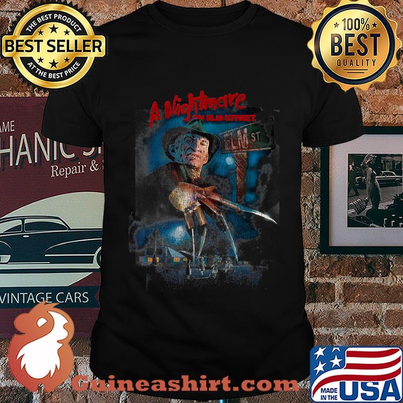 A Nightmare On Elm Street Freddy Poster Fade T-Shirt