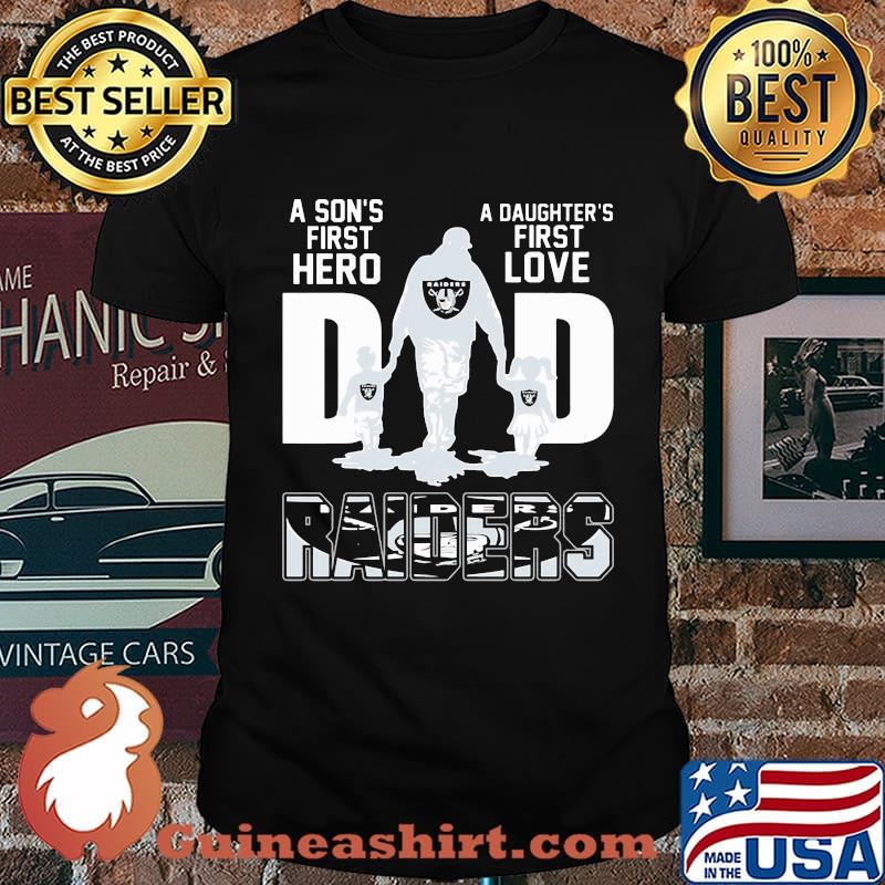 A son's first hero a daughter's first love oklahoma raiders shirt