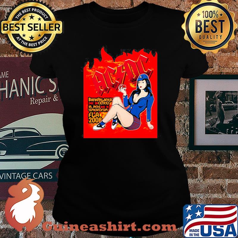 Acdc band bankatlantic edc 2020 center st dete dec timesforum fla 2008 s Laides tee