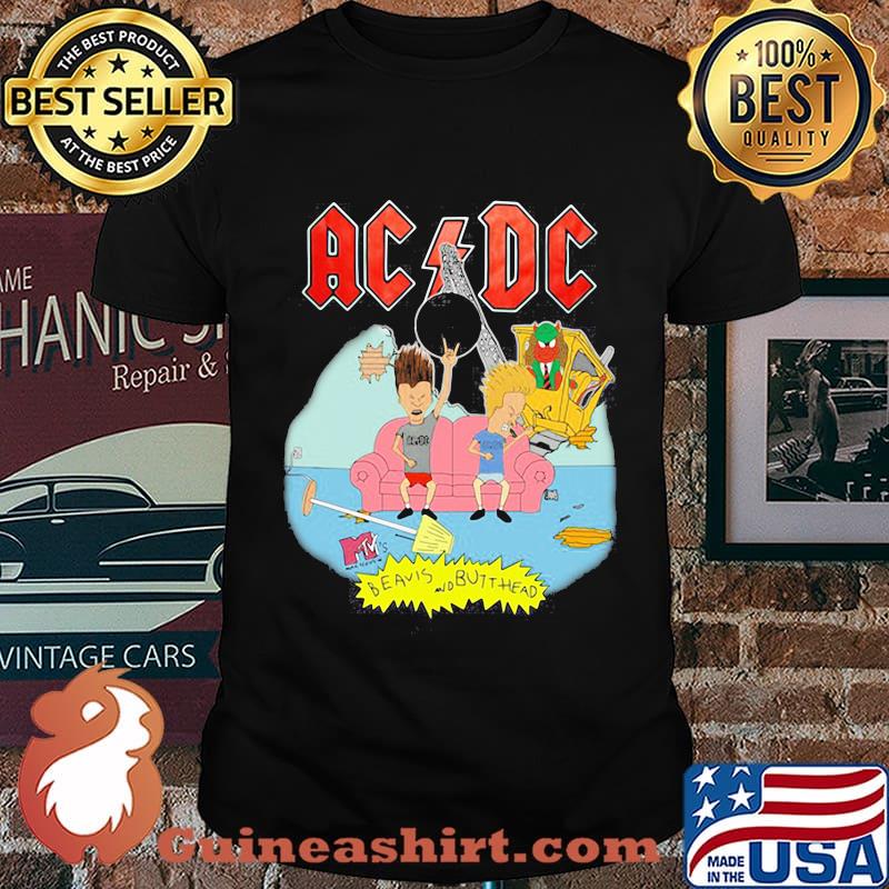 Acdc band beavis and but head shirt