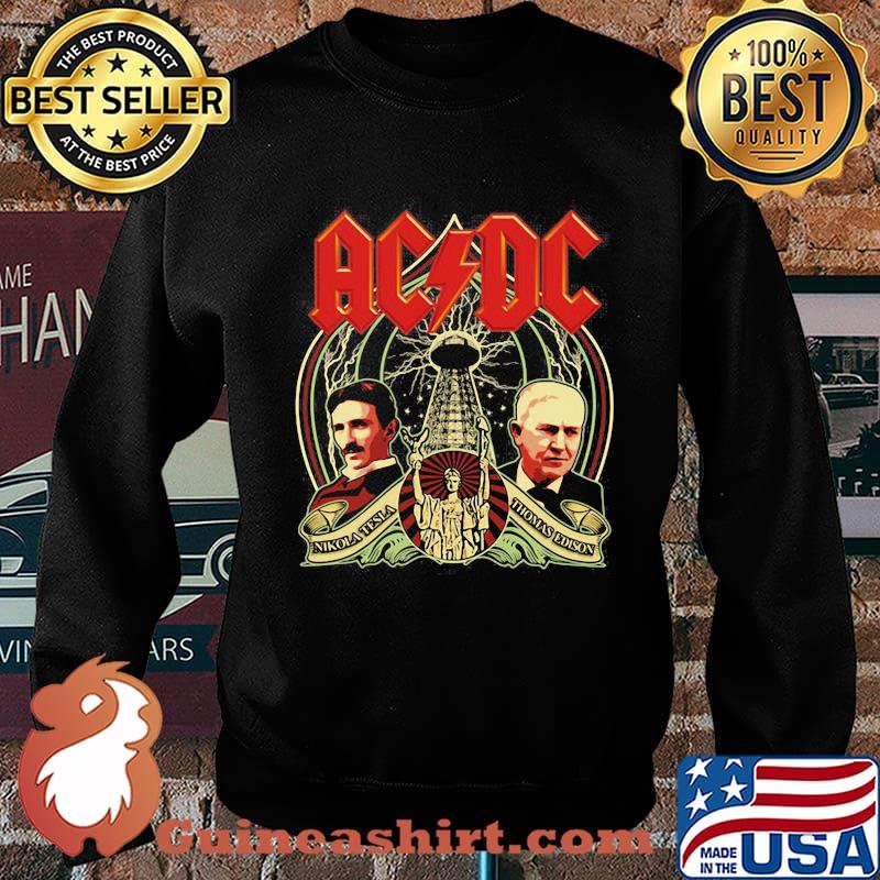 Acdc band nikola tesla thomas edison statue of liberty s Sweater