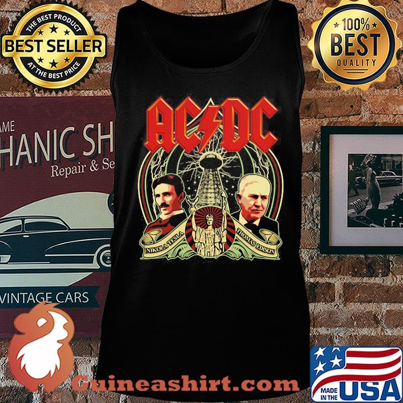Acdc band nikola tesla thomas edison statue of liberty s Tank top