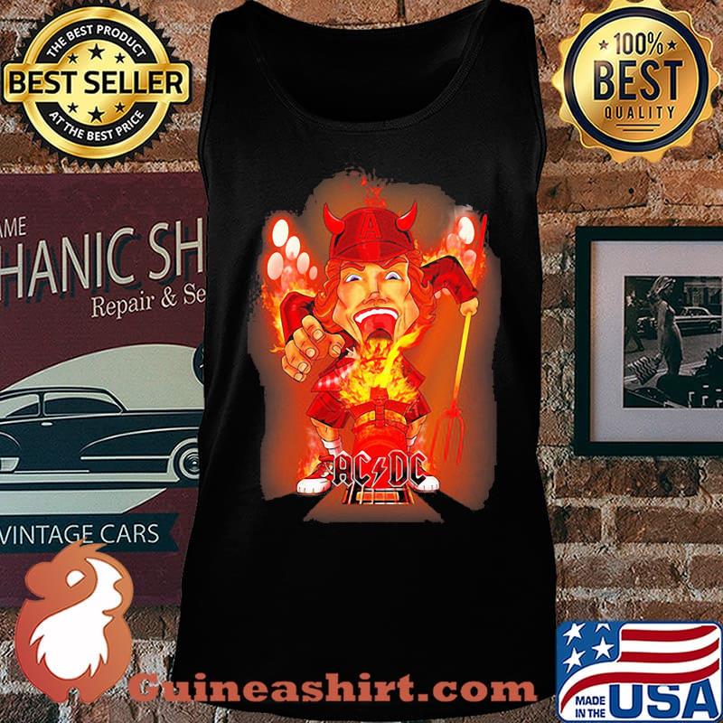 Acdc band satan fire vintage s Tank top