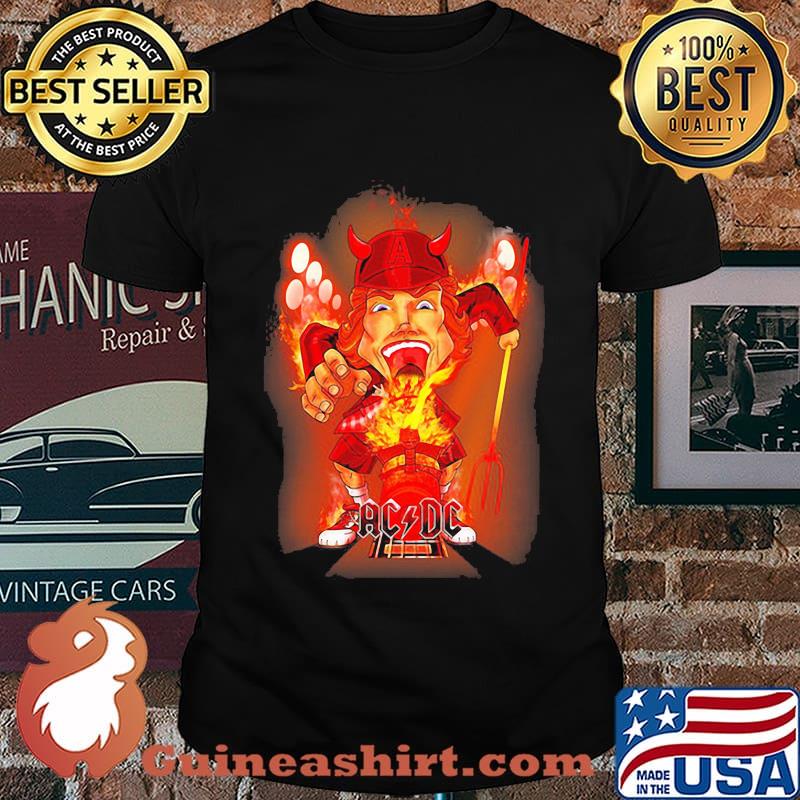 Acdc band satan fire vintage shirt