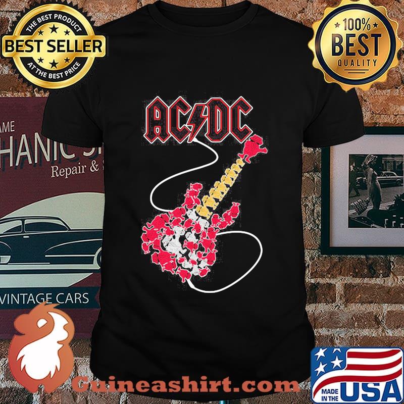 Acdc band satan guitar shirt