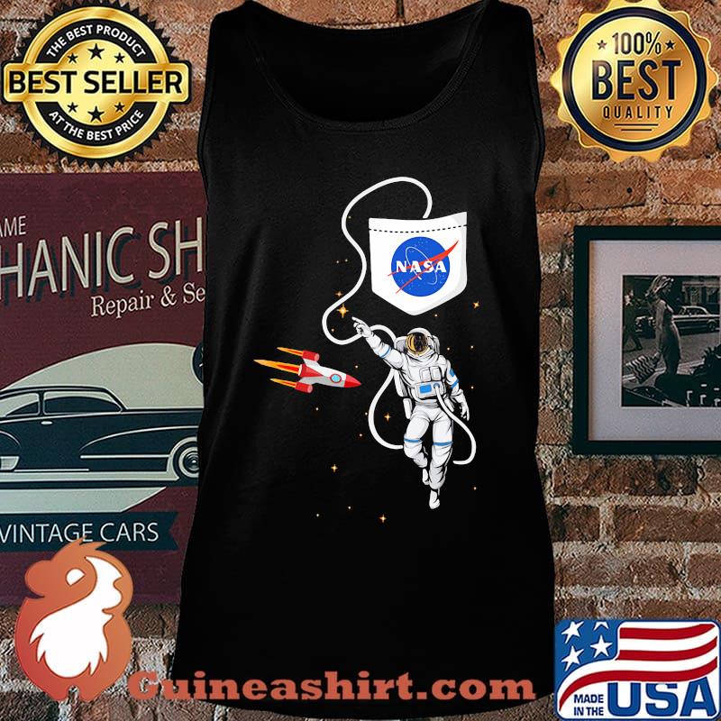 Astronaut rocket nasa logo s Tank top