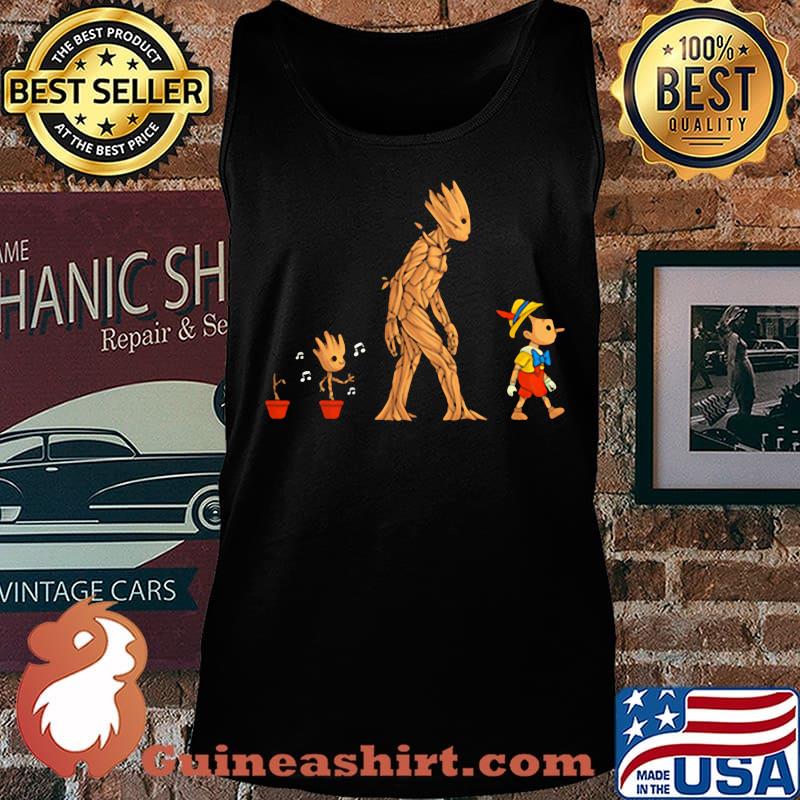 Baby groot wooden man s Tank top
