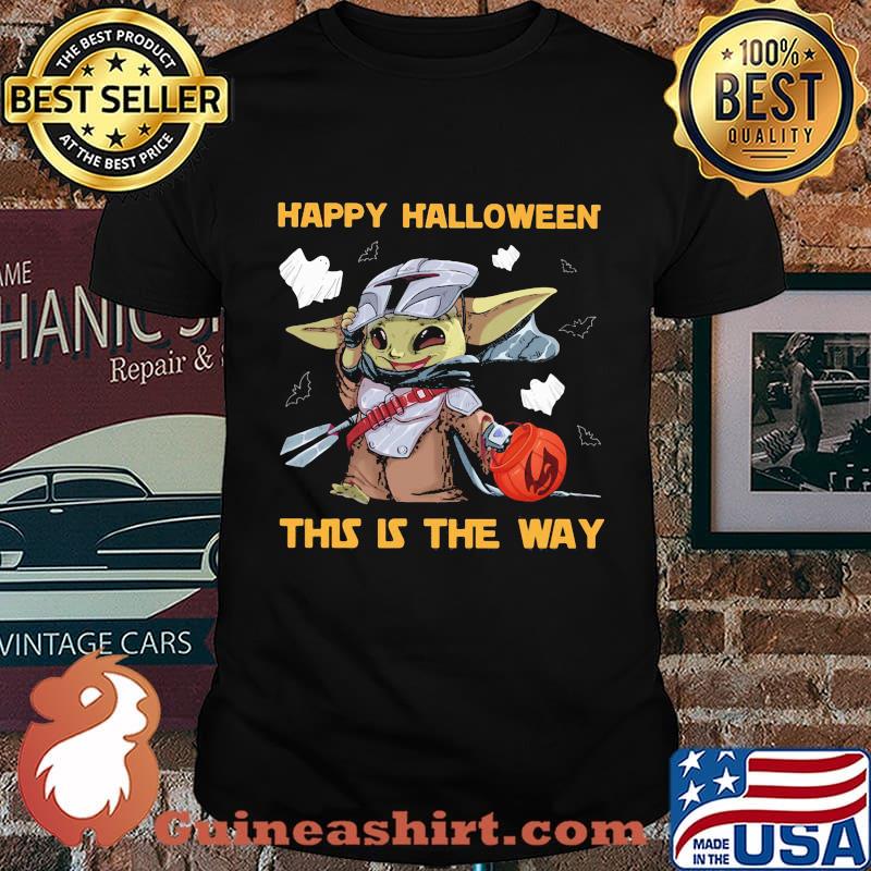 Baby yoda happy halloween this is the way shirt