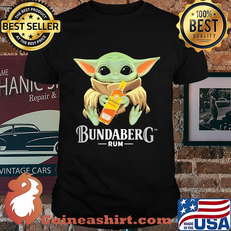 Baby yoda hug bundaberg rum shirt