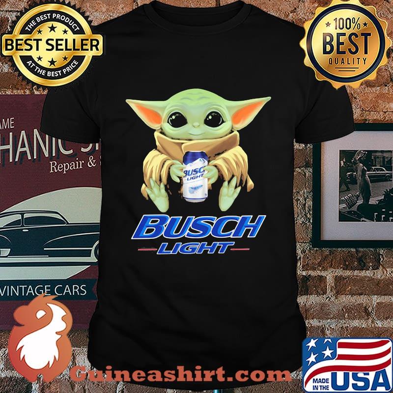 Baby yoda hug busch light shirt