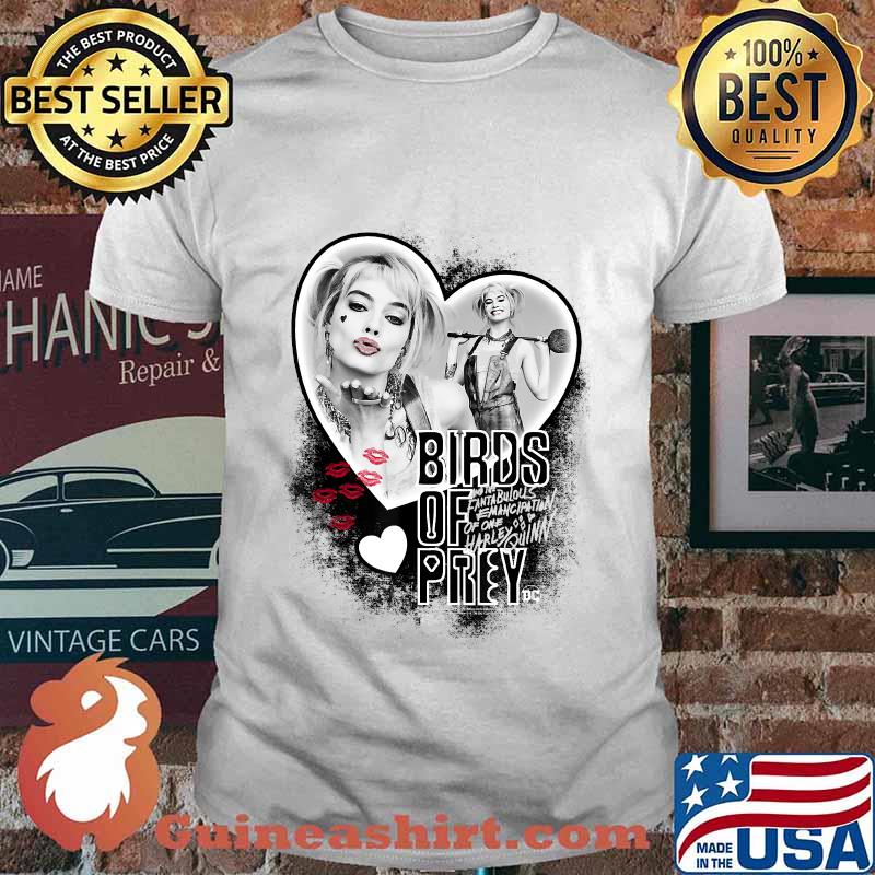 Birds of Prey Harley Quinn Heart T-Shirt