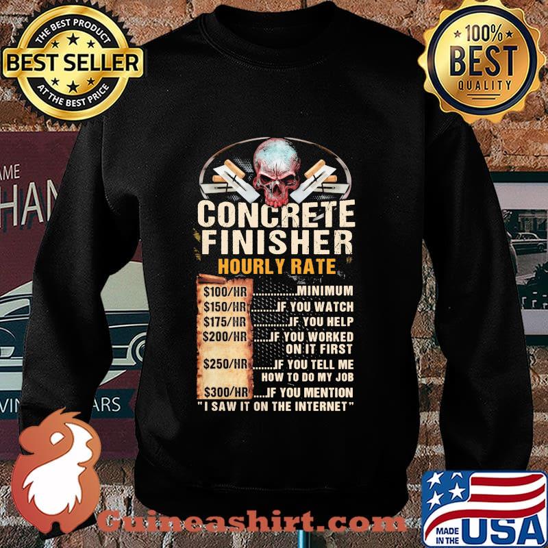Concrete finisher hourly rate skull s Sweater