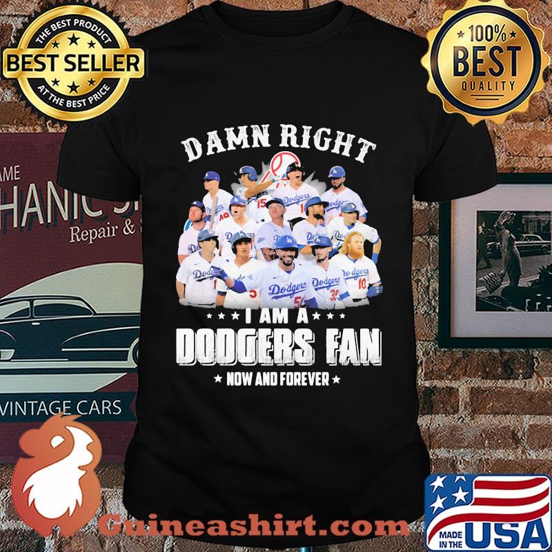 Damn right i am a dodgers fan world series 2020 shirt