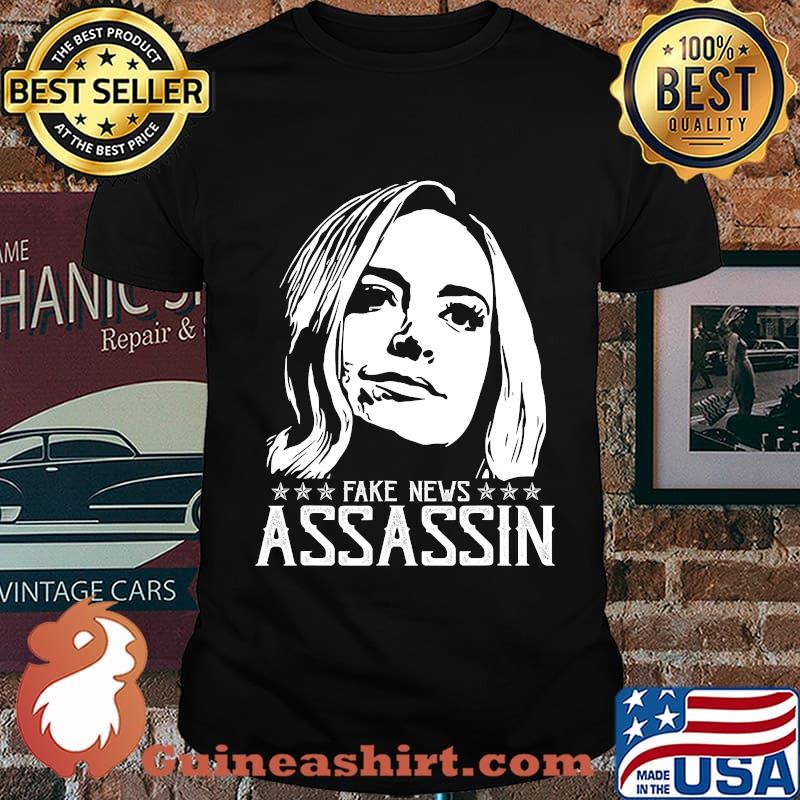 Funny Fake News Assassin Press Secretary Pun Humor T-Shirt