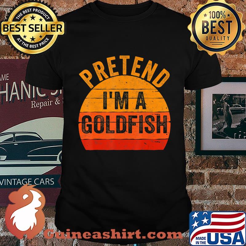 Funny Lazy Halloween Costume Gift Pretend I'm a Goldfish T-Shirt