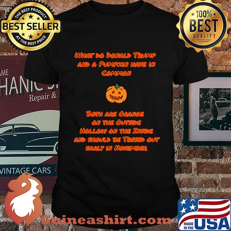 Funny Trump Pumpkin Halloween Build Back Better T-Shirt