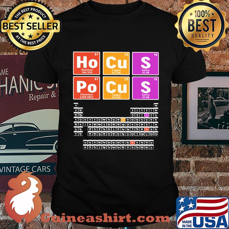 Halloween hocus pocus chemistry shirt