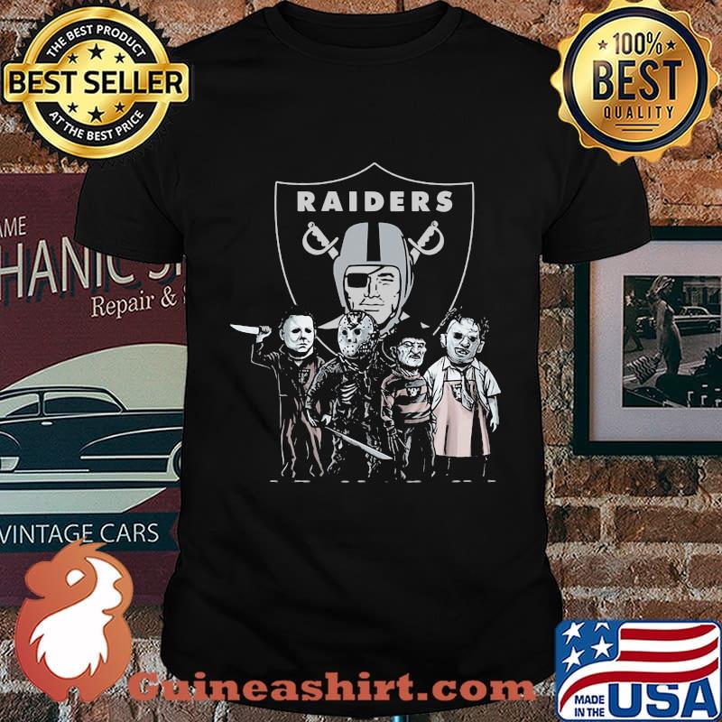 Halloween horror characters oklahoma raiders shirt