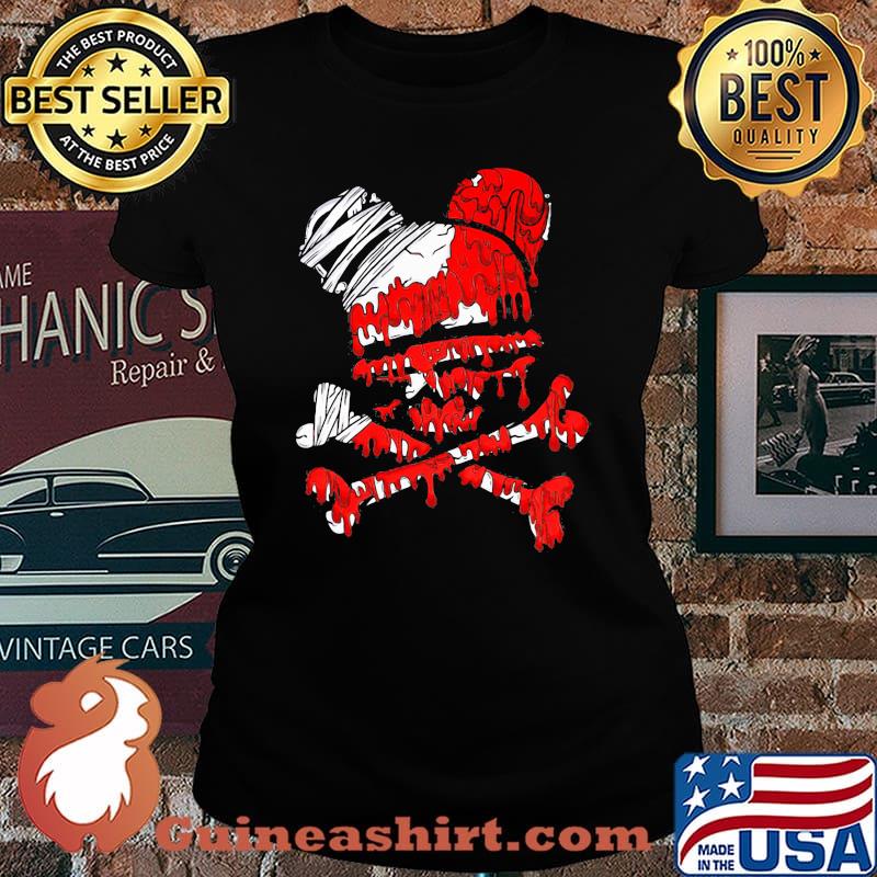 Halloween mickey mouse skeleton s Laides tee