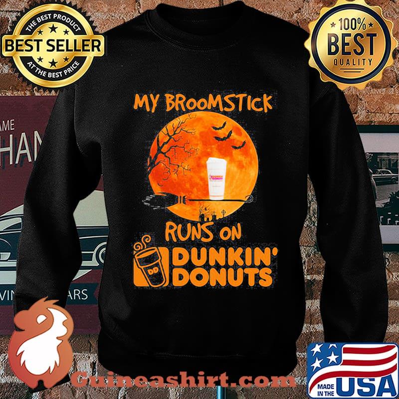 Halloween my broomstick runs on dunkin donuts moon s Sweater