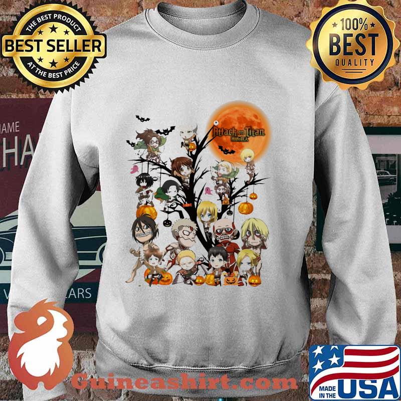 Happy halloween tree attack on titan characters chibi moon s Sweater