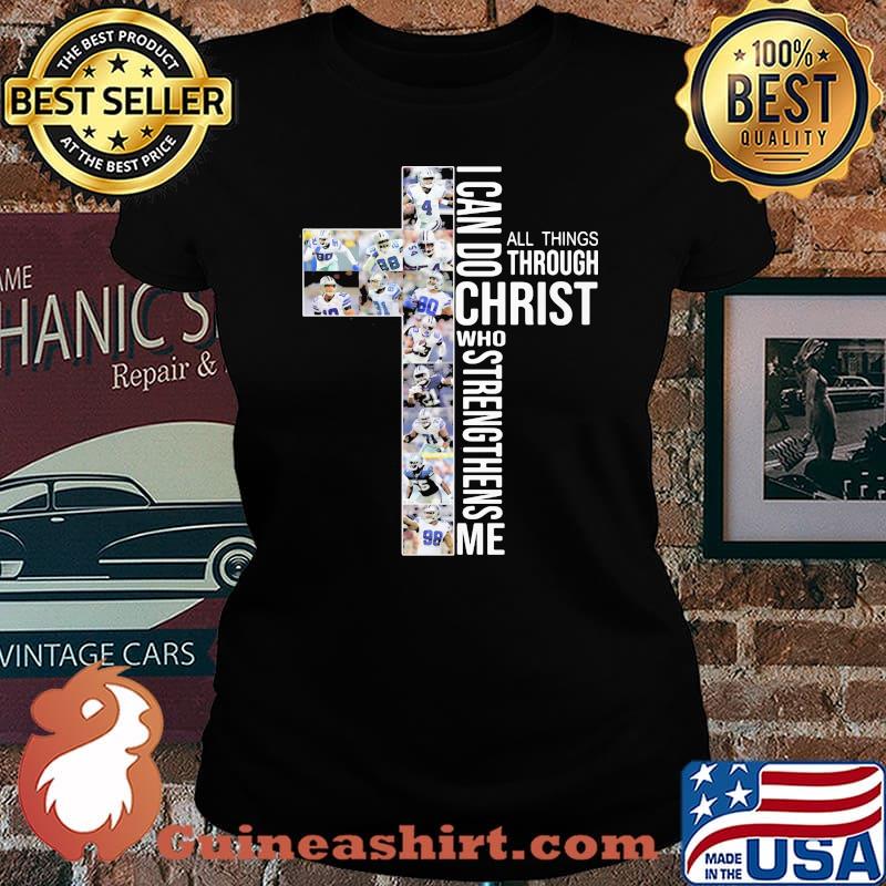 I can do all things through christ who strengthens me football s Laides tee