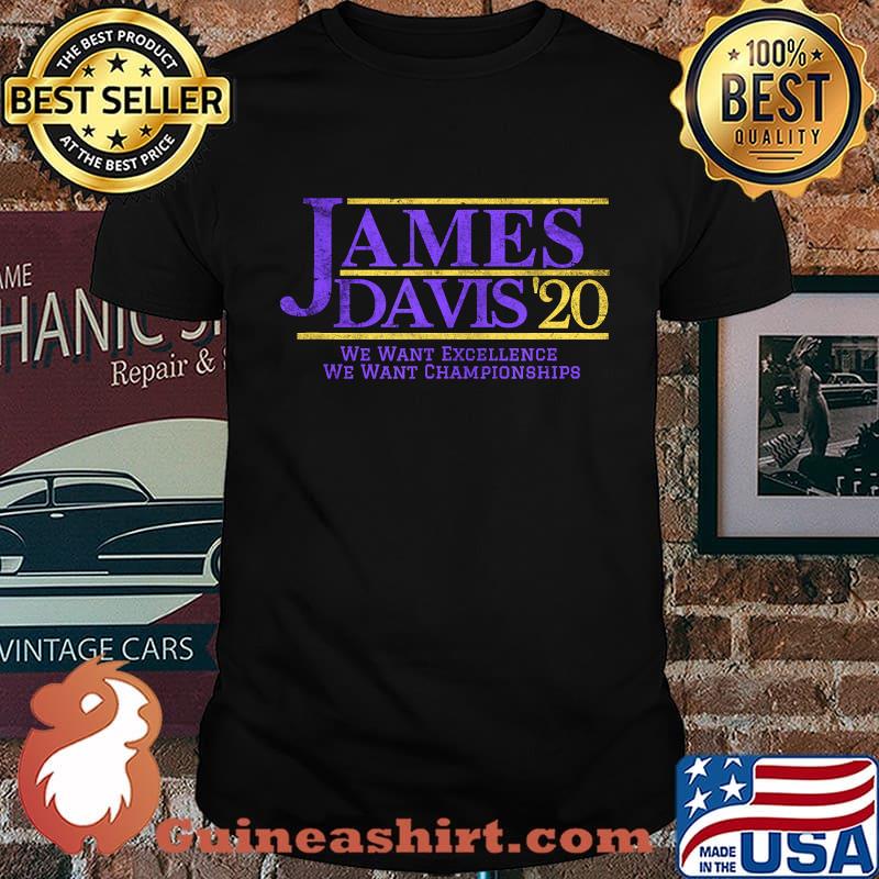 James Davis Los Angeles Basketball 2020 Election Vintage T-Shirt