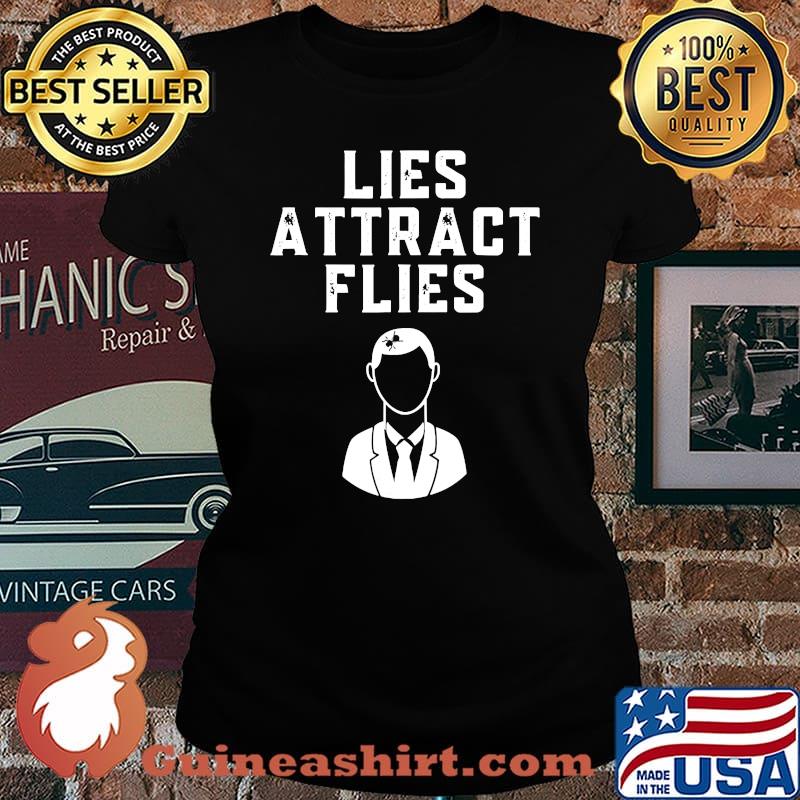 Lies Attract Flies Funny Mike Pence 2020 Debate Election T-Shirt Laides tee