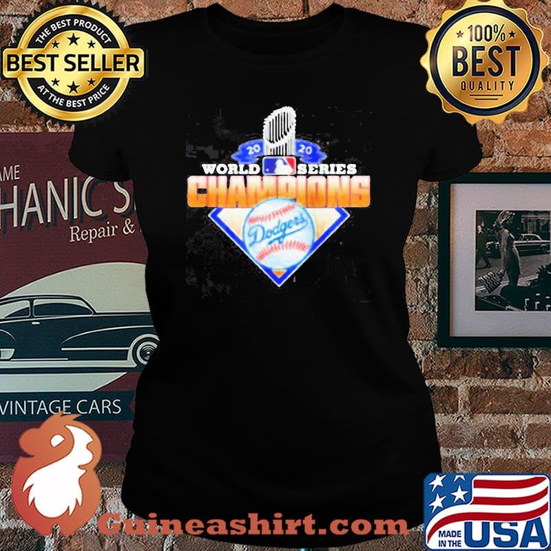 Logo Los angeles dodgers 2020 World Series Champions Shirt Laides tee