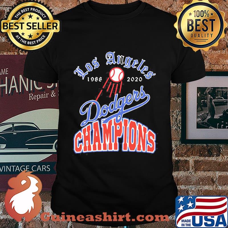 Los Angeles Dodgers 1988 2020 Champions Baseball Shirt