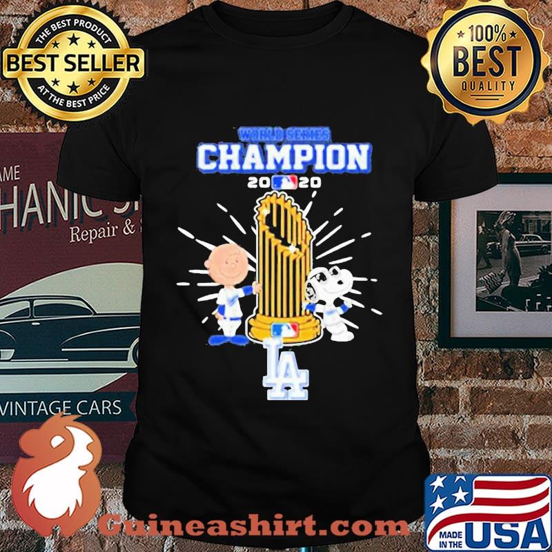 Los Angeles Dodgers Charlie Brown And Snoopy World Series Champion 2020 Shirt