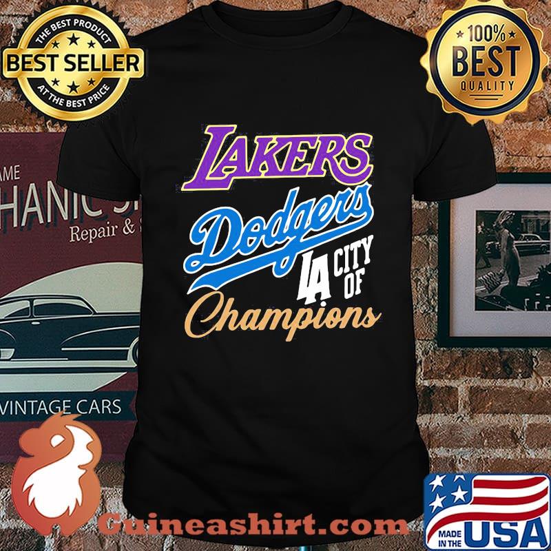 Los Angeles Dodgers Lakers Champions World Series Shirt