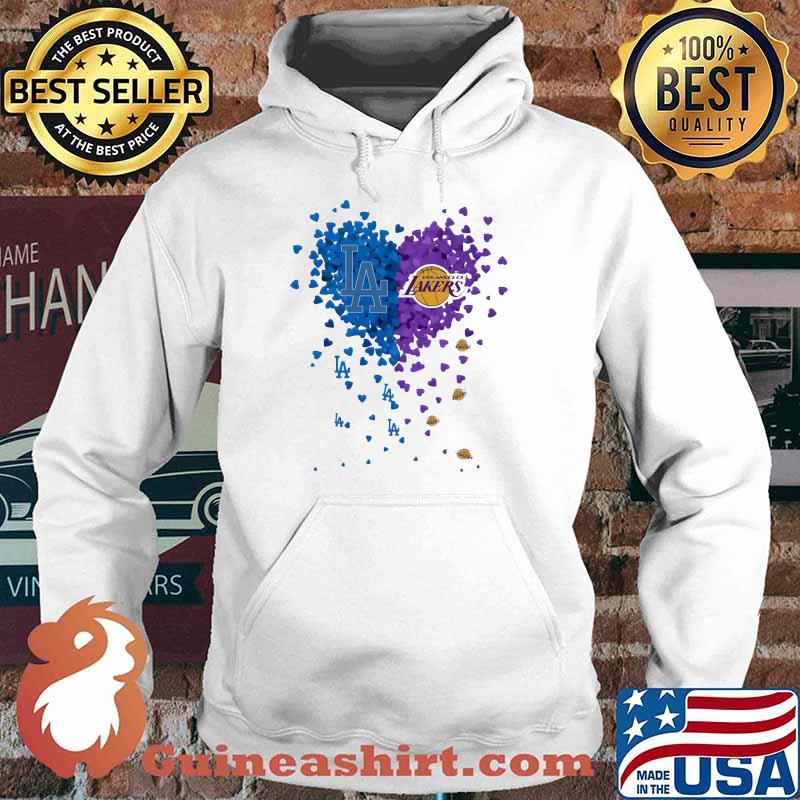 Los angeles dodgers los angeles lakers hearts s Hoodie
