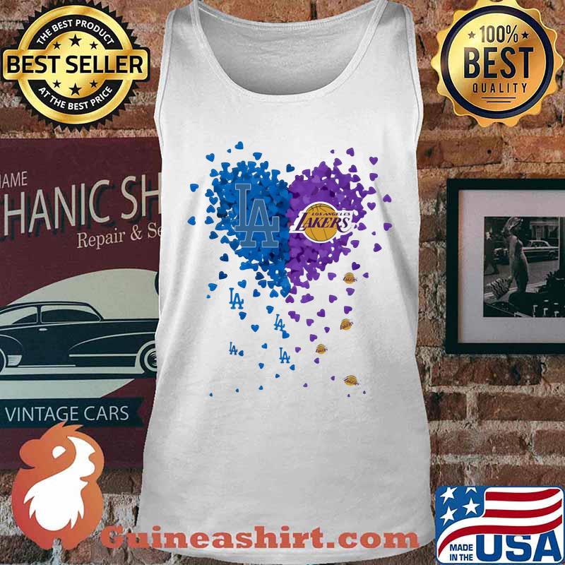 Los angeles dodgers los angeles lakers hearts s Tank top