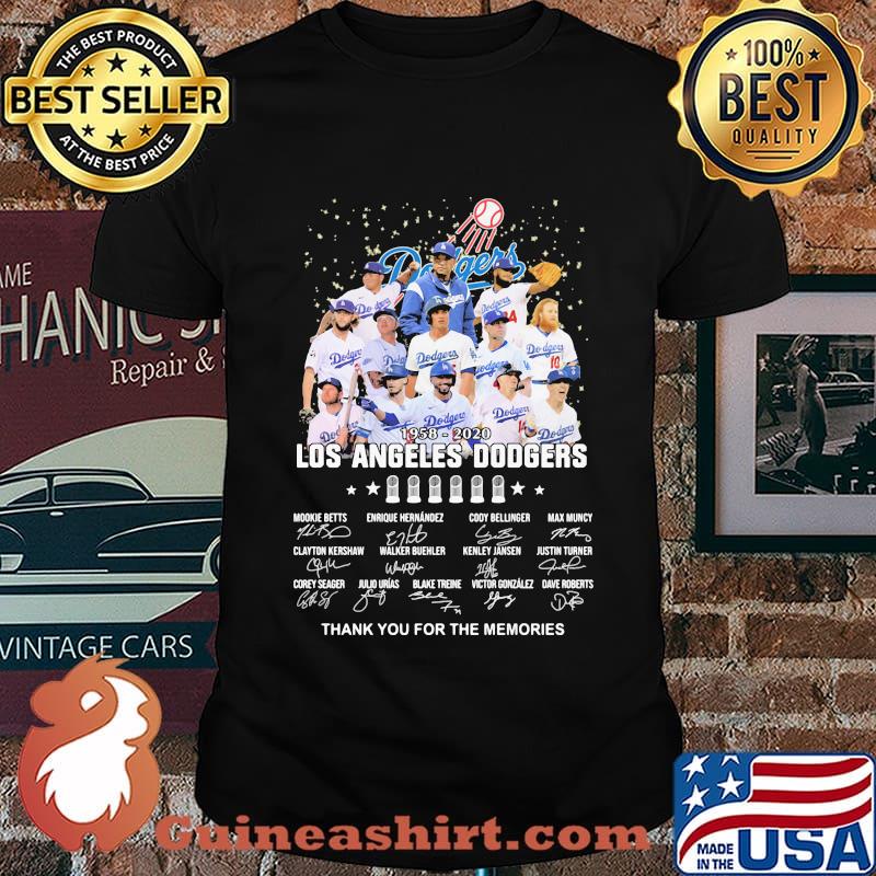 Los angeles dodgers world series 2020 signature shirt