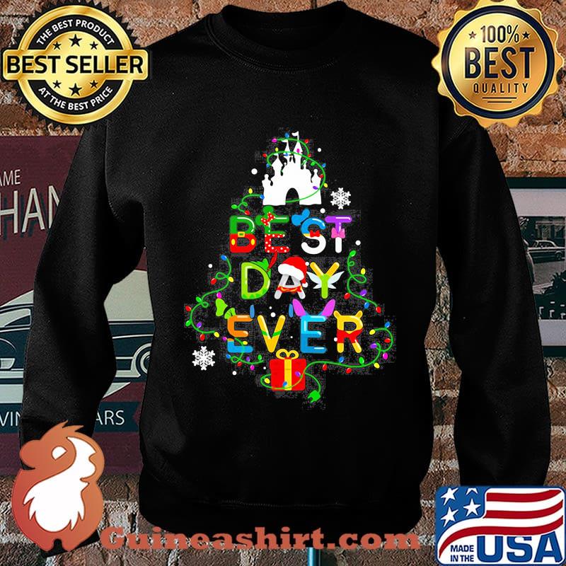 Merry christmas disney best day ever light s Sweater
