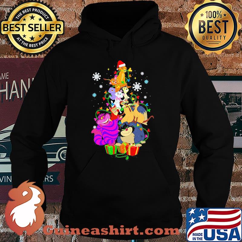 merry christmas disney characters cartoon tree snow s Hoodie